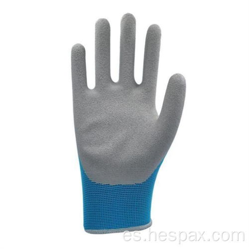 Hespax látex Glove de trabajo arenoso Asamblea industrial Auto